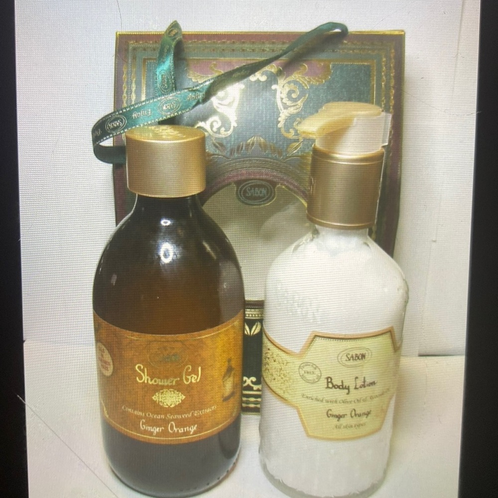 Sabon gift set (2pc) ginger orange